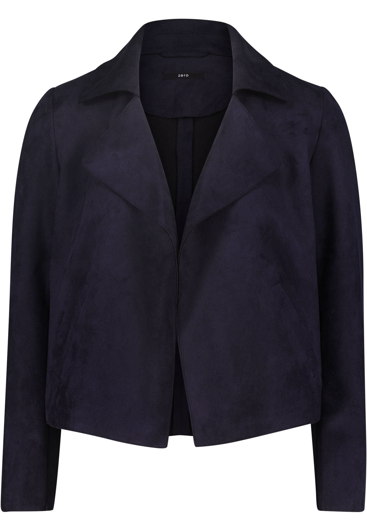 zero| Damen Blazer in Lederoptik