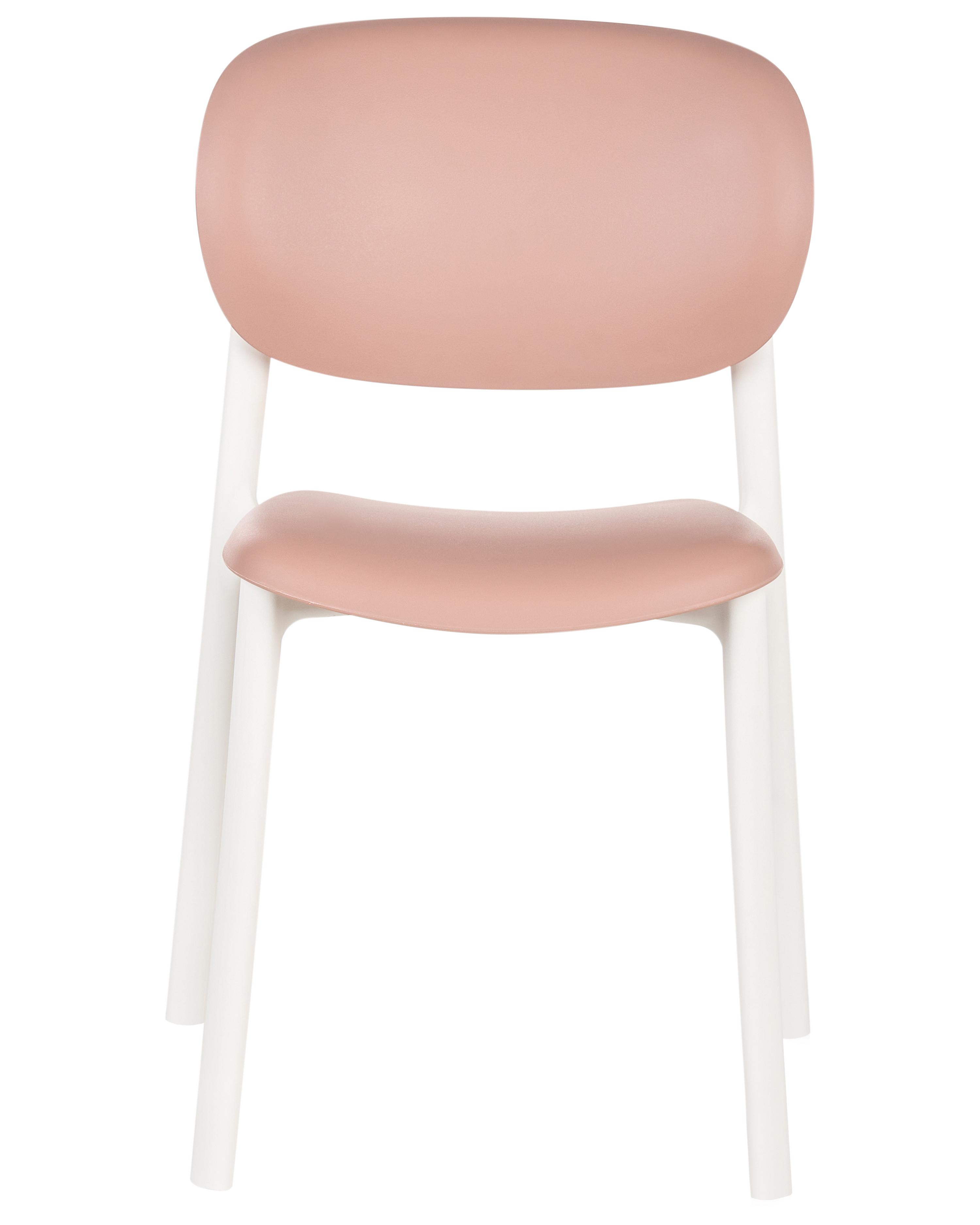 Set van 4 tuinstoelen MUSANO Pastelroze