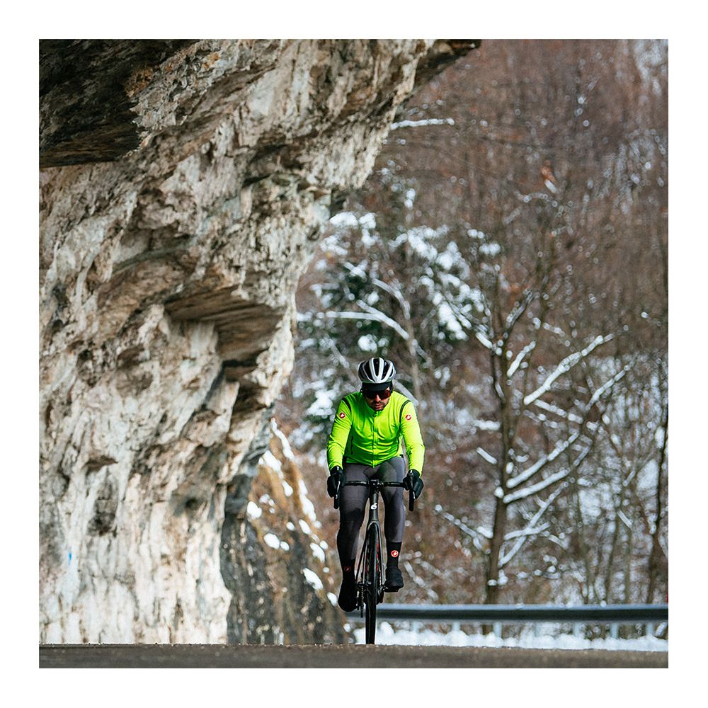 Castelli PERFETTO - Veste Homme electric lime/dark gray