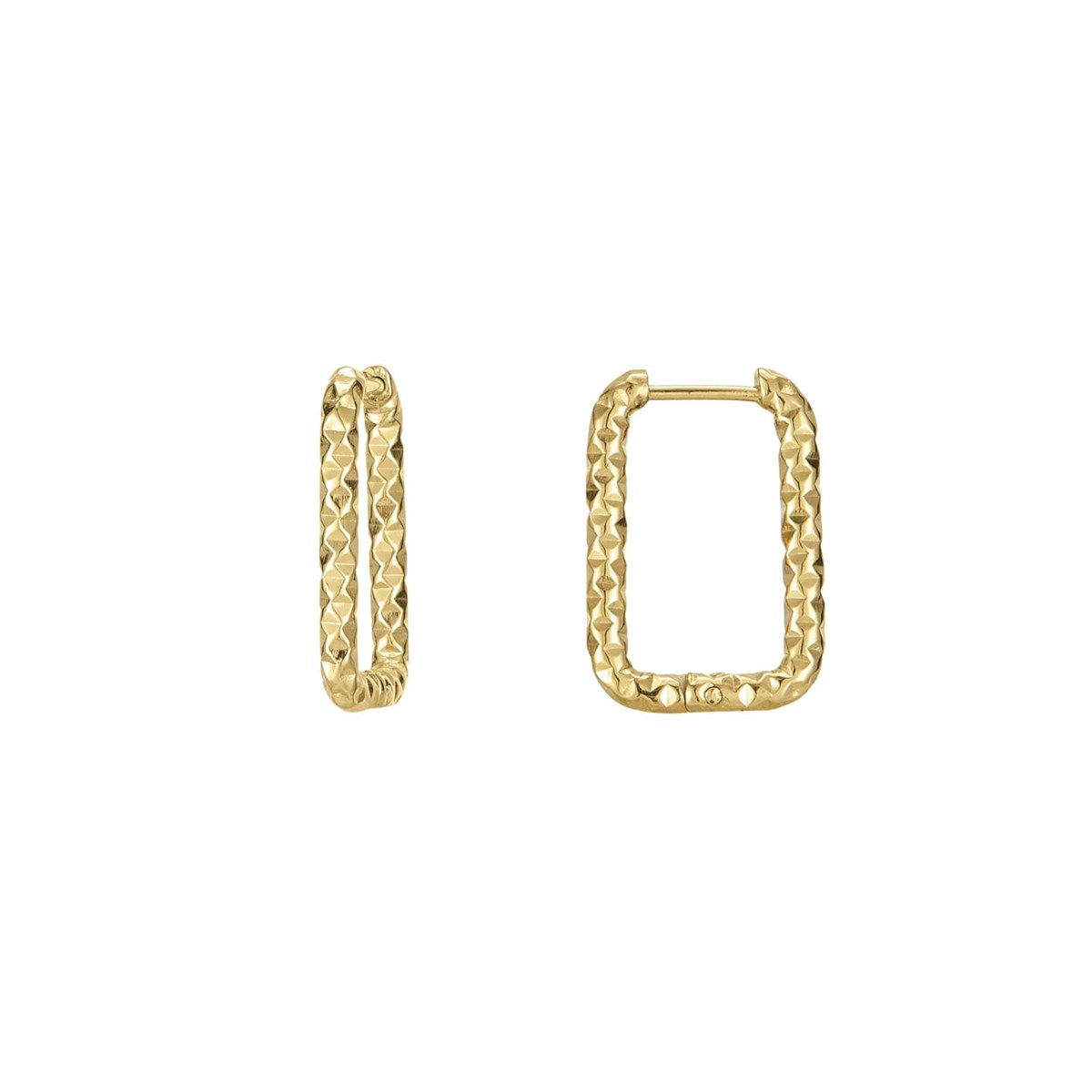 Boucles Madrid acier doré or