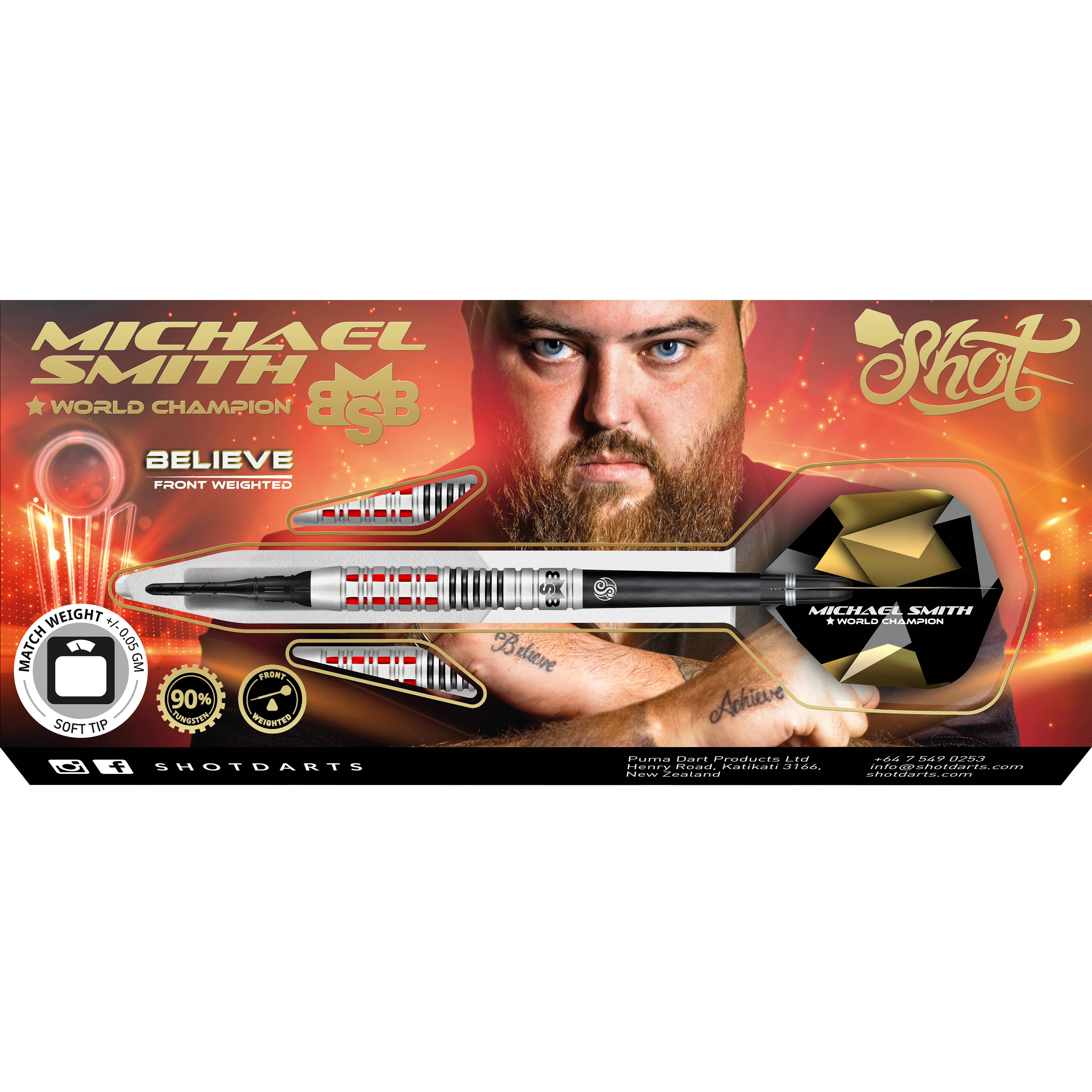 Shot - Michael Smith Believe - Softdart
