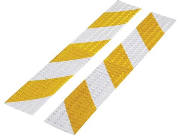 TOOLCRAFT RTS60/400-YL 1564044 Advarselsstriber RTS Sølv, Gul (L x B) 40 cm x 60 mm 1 Set
