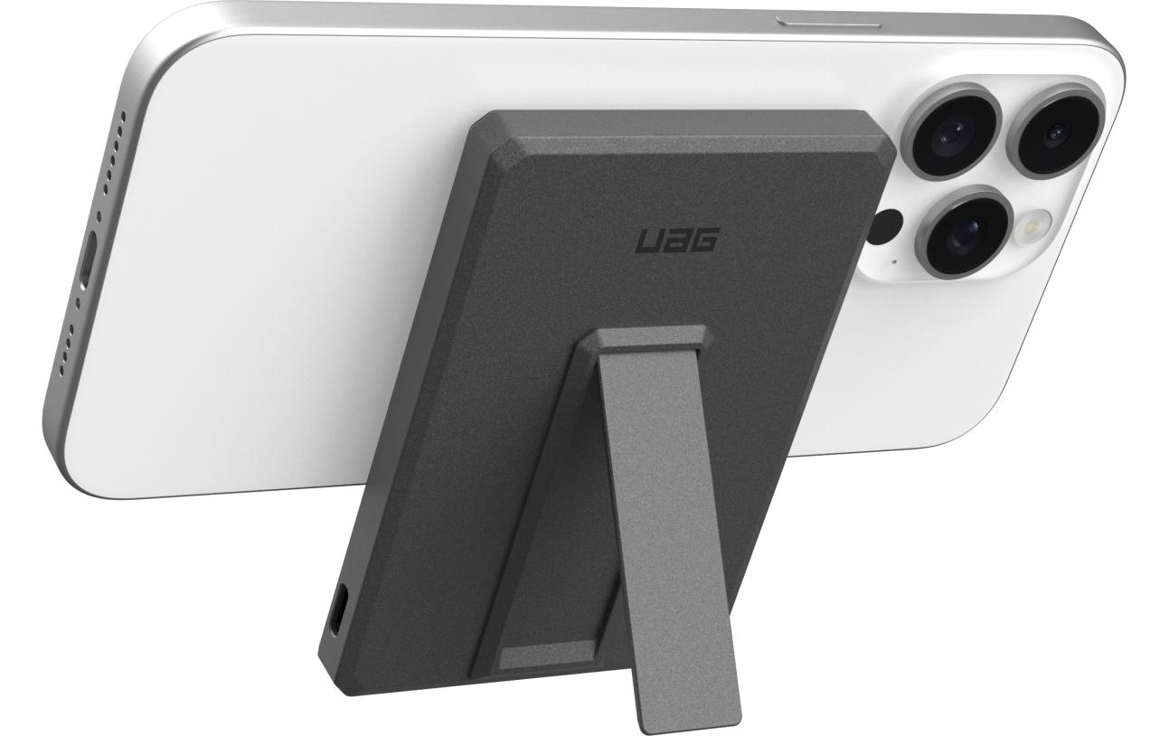 Powerbank Ultra Slim 5000 mAh GrauMagSafe-kompatible Powerbank mit Integrierter Metall-Kickstand