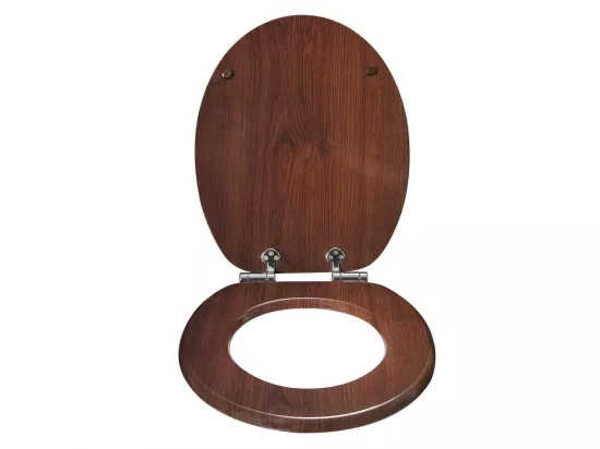 Abattant WC siège de effet bois beige 43.6 x 37.7 x 43.6 cm 19_0000644