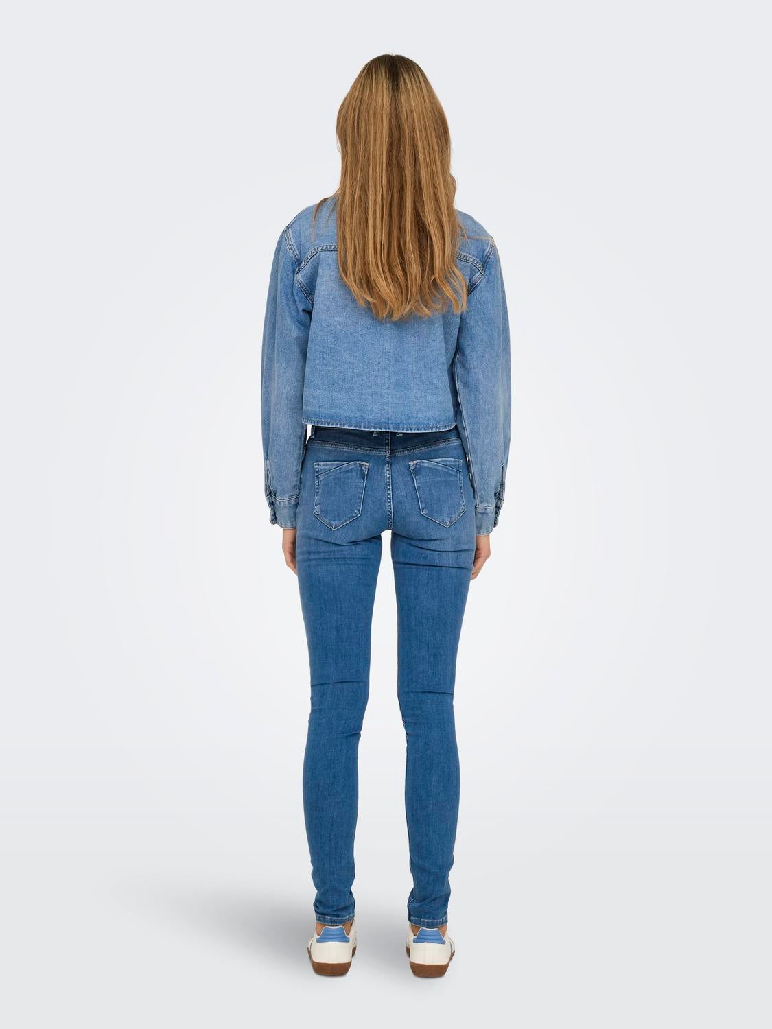 ONLBLUSH Mittlere Taille Skinny Fit Jeans Medium Blue Denim