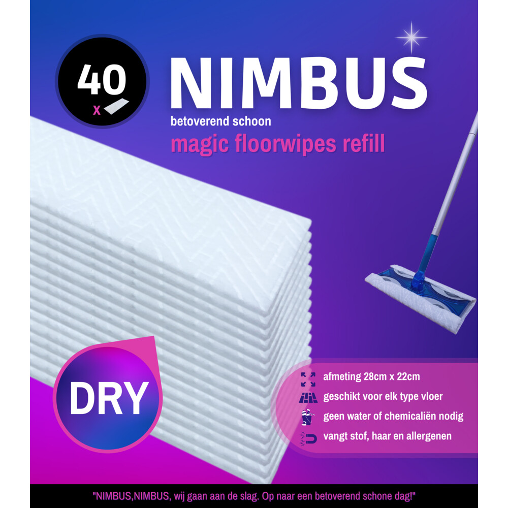 NIMBUS Magic Vloerdoekjes Navulling40 stuks