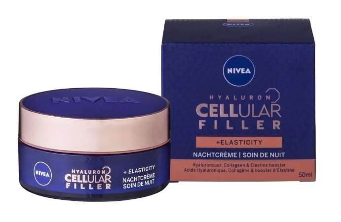 Nivea Hyaluran Cellular Filles + Elasticity Nachtcrème 50ml