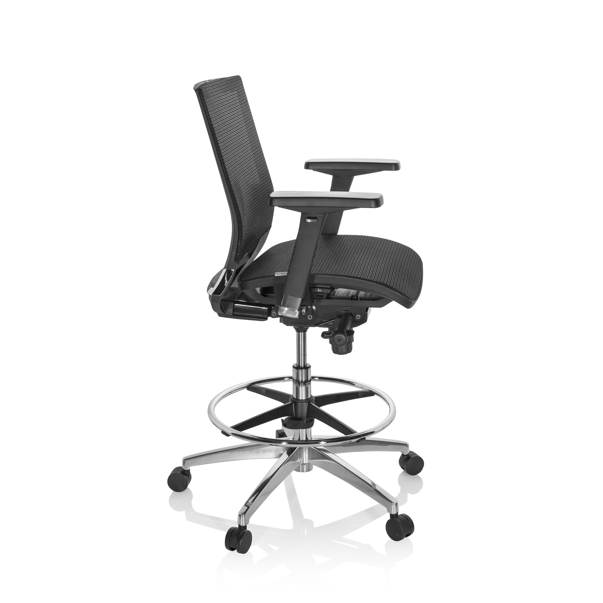 Counterstuhl TOP WORK 78 Netzstoff mit Armlehnen (höhenverstellbar) hjh OFFICE