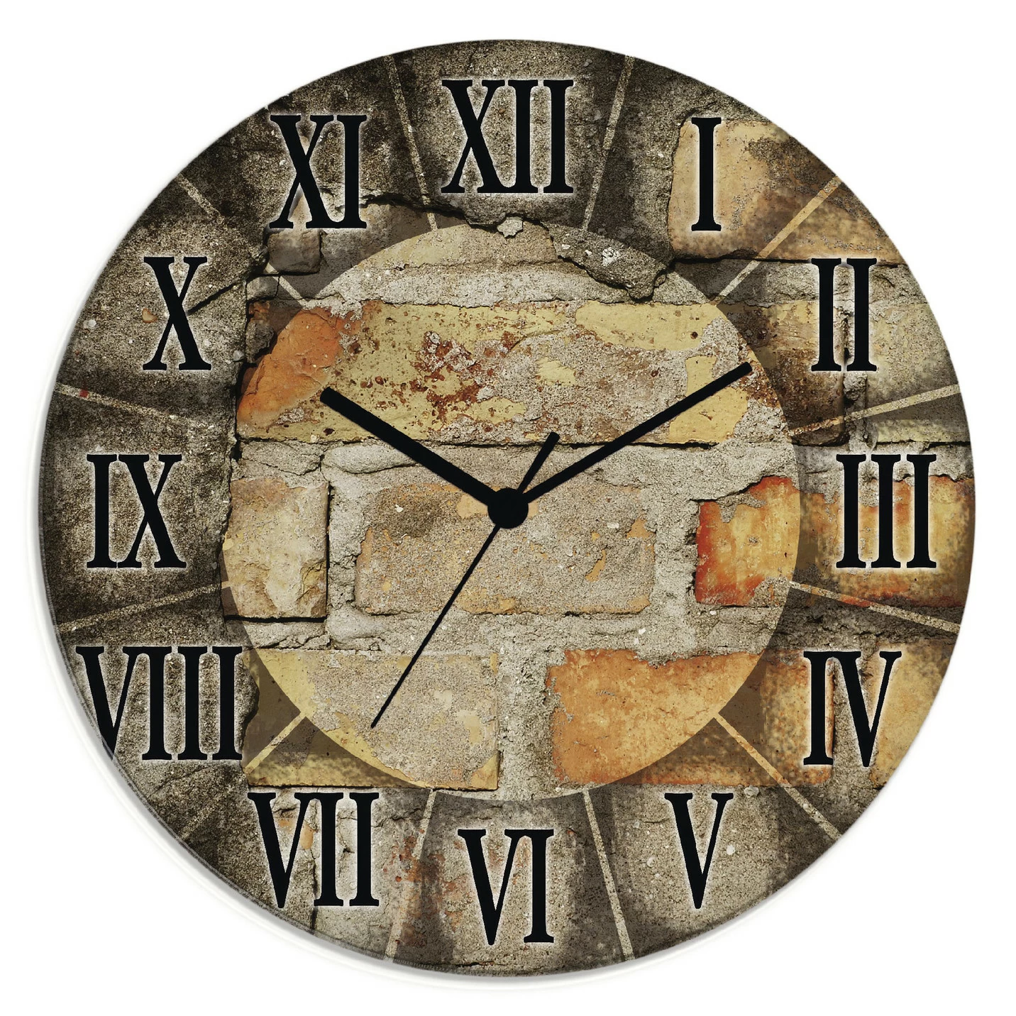 Glas-Wanduhr
