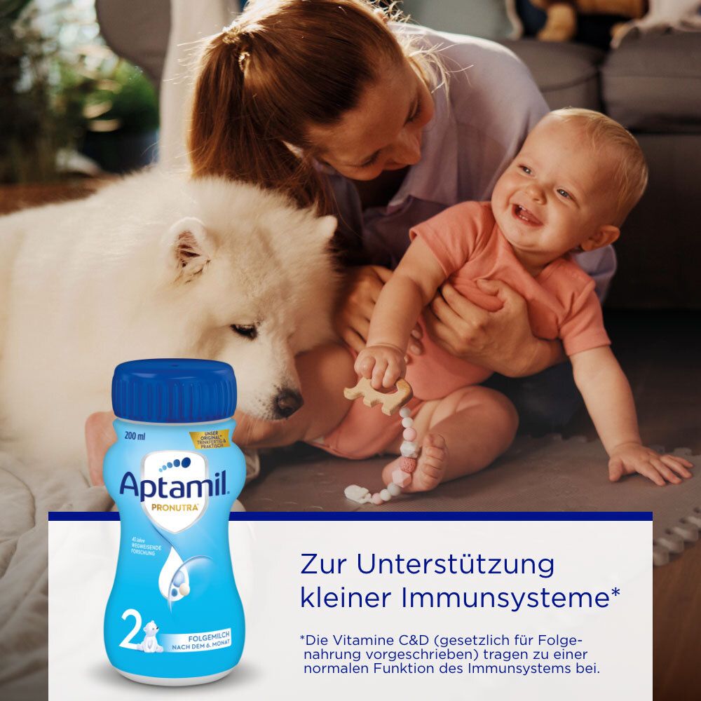 Aptamil® Pronutra 2 Folgemilch nach dem 6. Monat