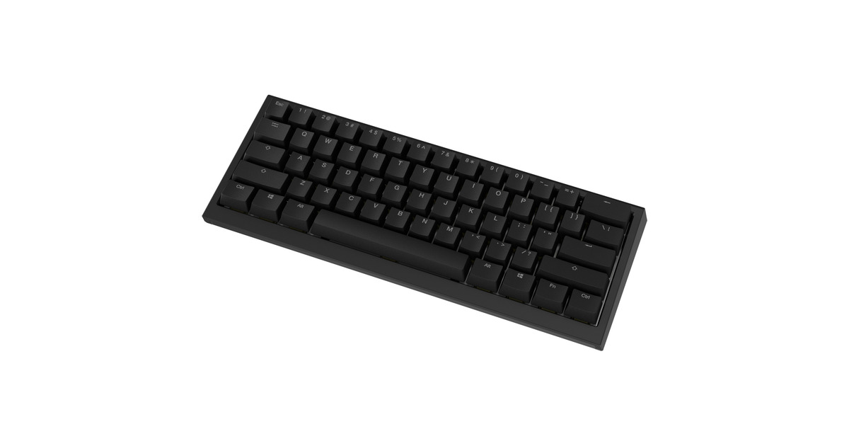 DuckyOne X Mini Wireless, toetsenbord  (Zwart, US lay-out, Ducky Inductive, 60%, Hot-swappable, PBT, 2.4 GHz | Bluetooth | USB-C)