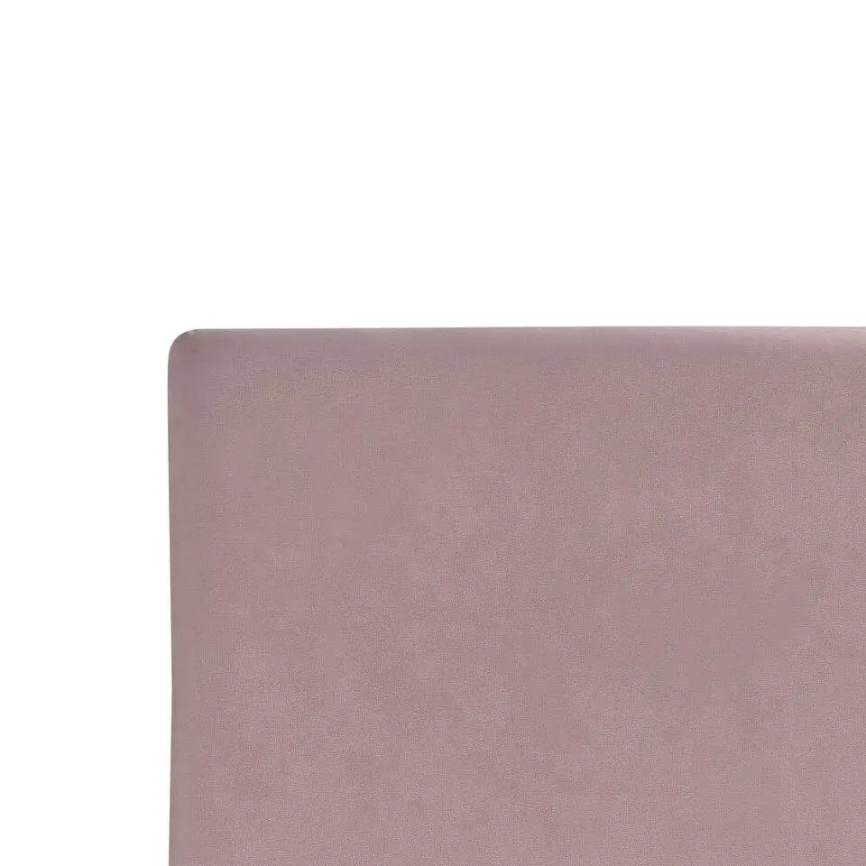 FITOU - Eenpersoonsbed - Lichtroze - 90 x 200 cm - Fluweel