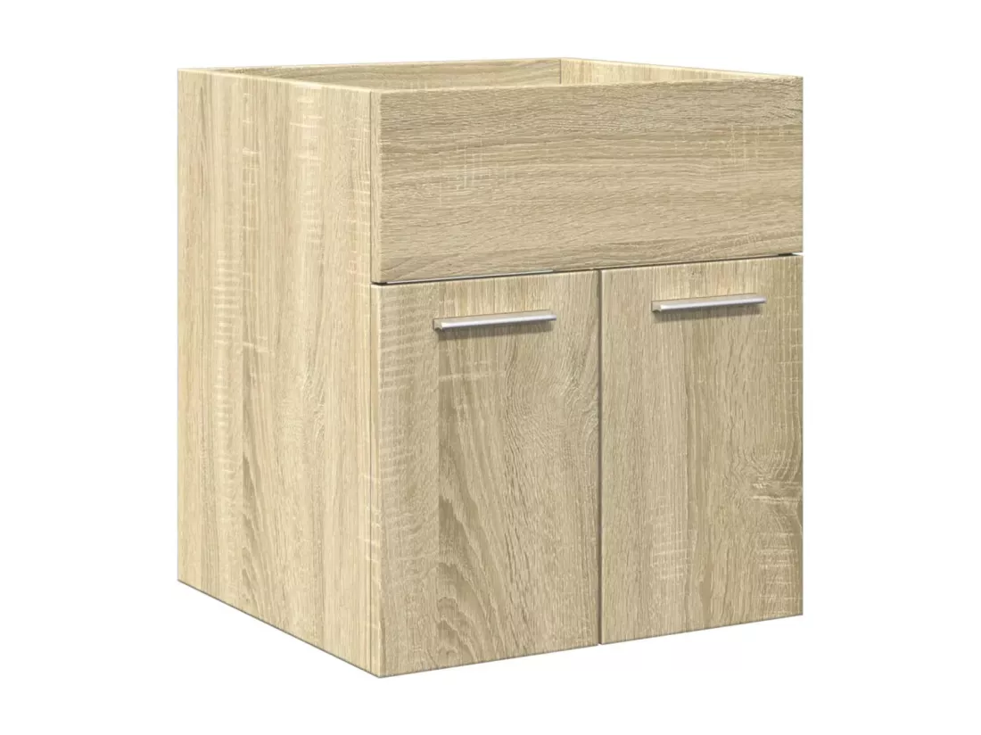 Ensemble de meubles de salle de bain 3 pcs chêne sonoma