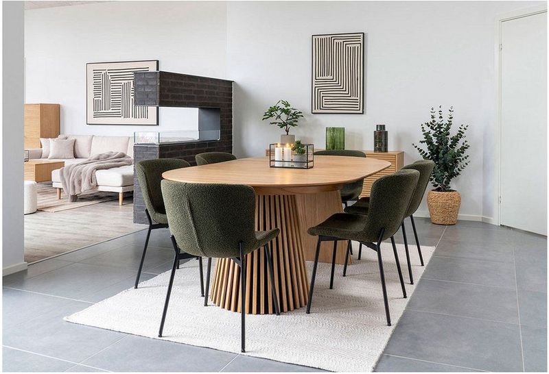 House Nordic - Eettafel Osaka - Naturel - Uitschuifbaar - 120-200cm