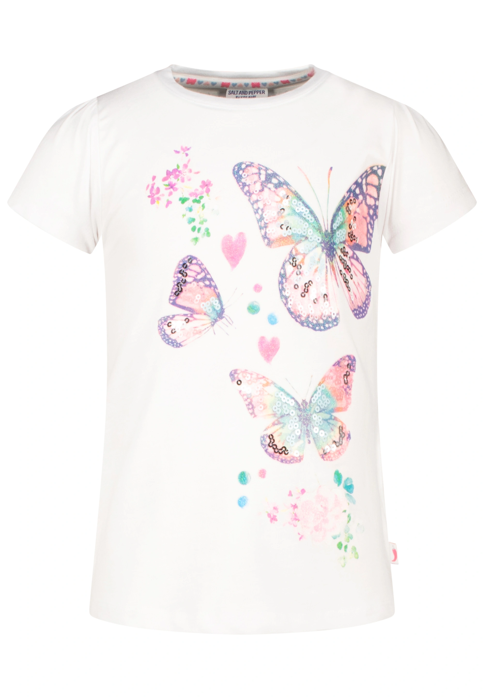 T-Shirt SCHMETTERLINGE in white