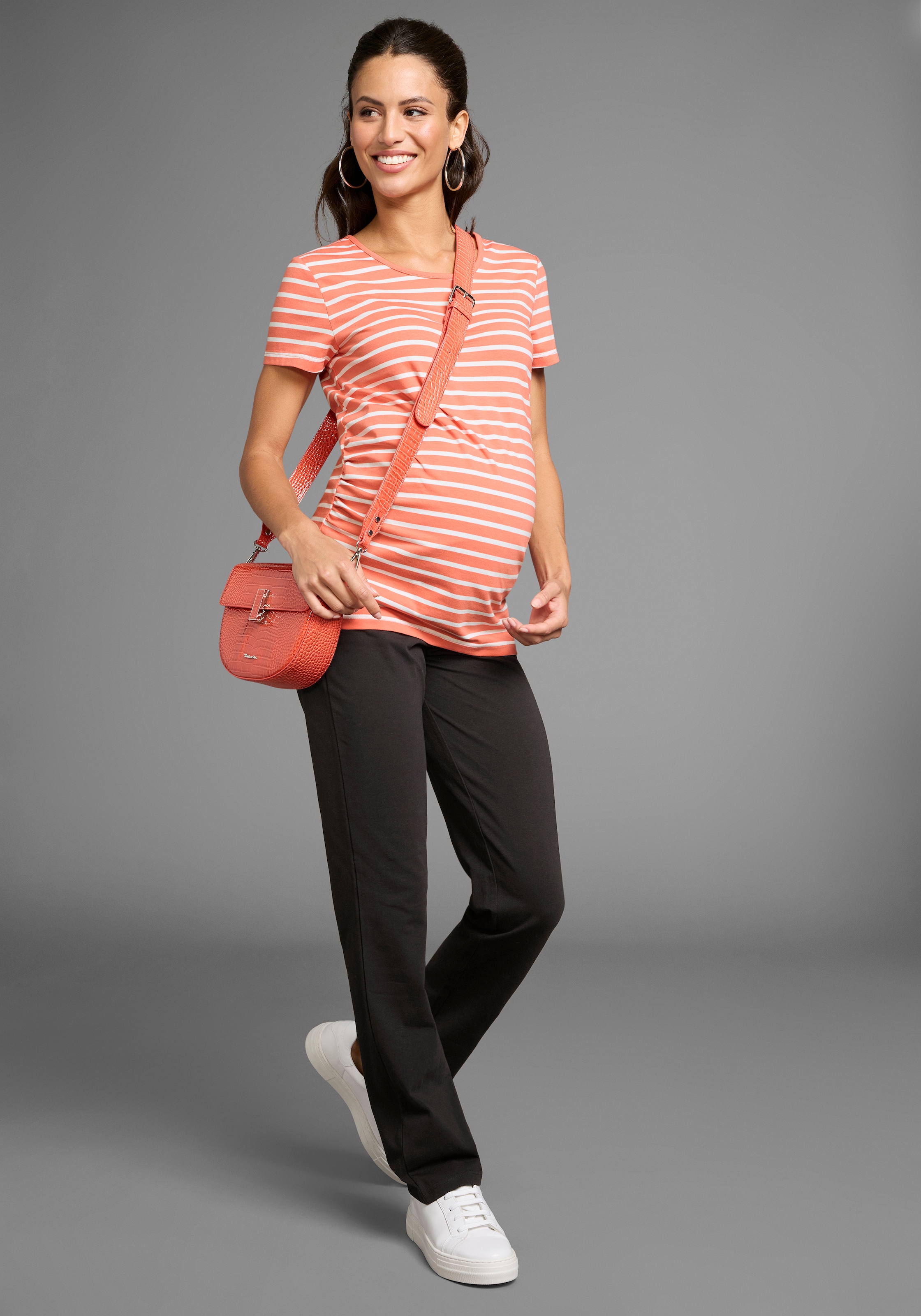 Neun Monate Umstandsshirt »2tlg. Set: T-Shirt+Leggings«, 2 Stk. Komplett Outfit für die Schwangerschaft und Stillzeit