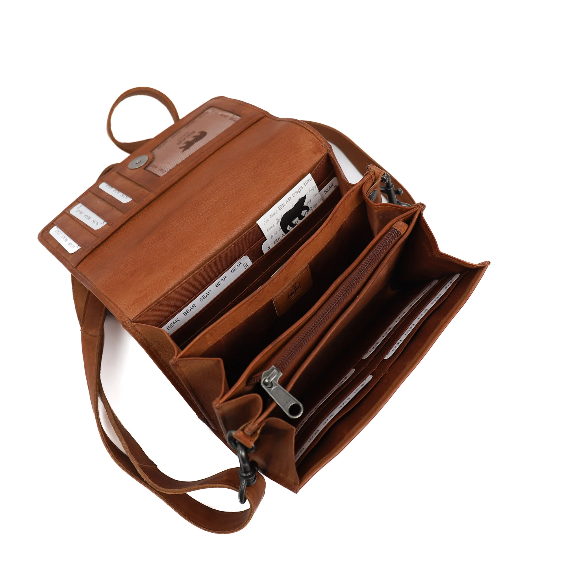 Bear Design Callisto Pelle Clutch/ Schoudertas Elly Cognac CP8042
