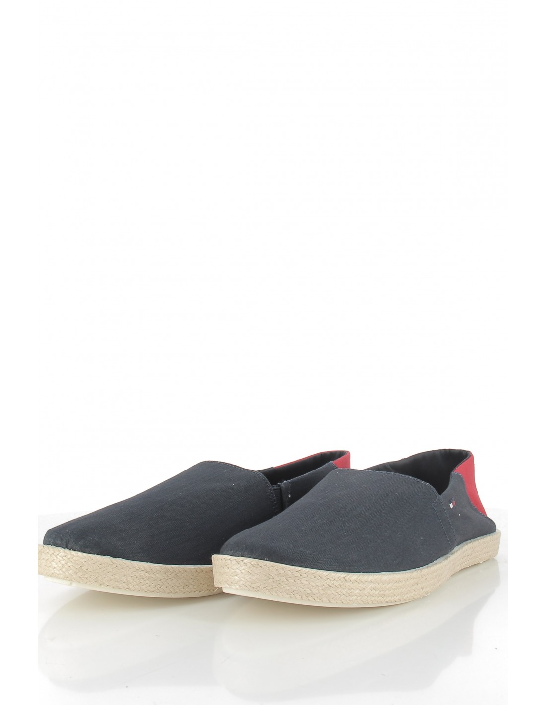 tommy hilfiger espadrilles homme easy summer slip on bleu/rouge