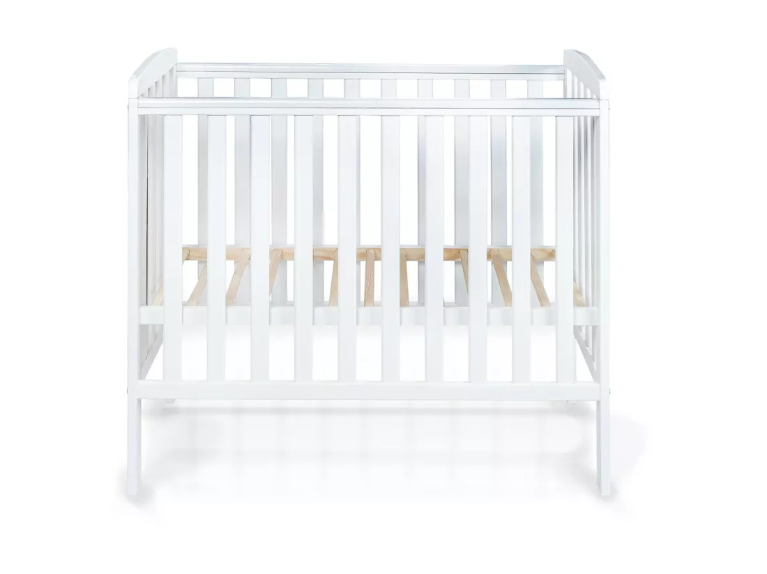 Lit Bébé Éléphant Style Scandinave Moderne en Bois natruel (100x50cm) : Douceur et Confort pour les Tout-Petits - Blanc