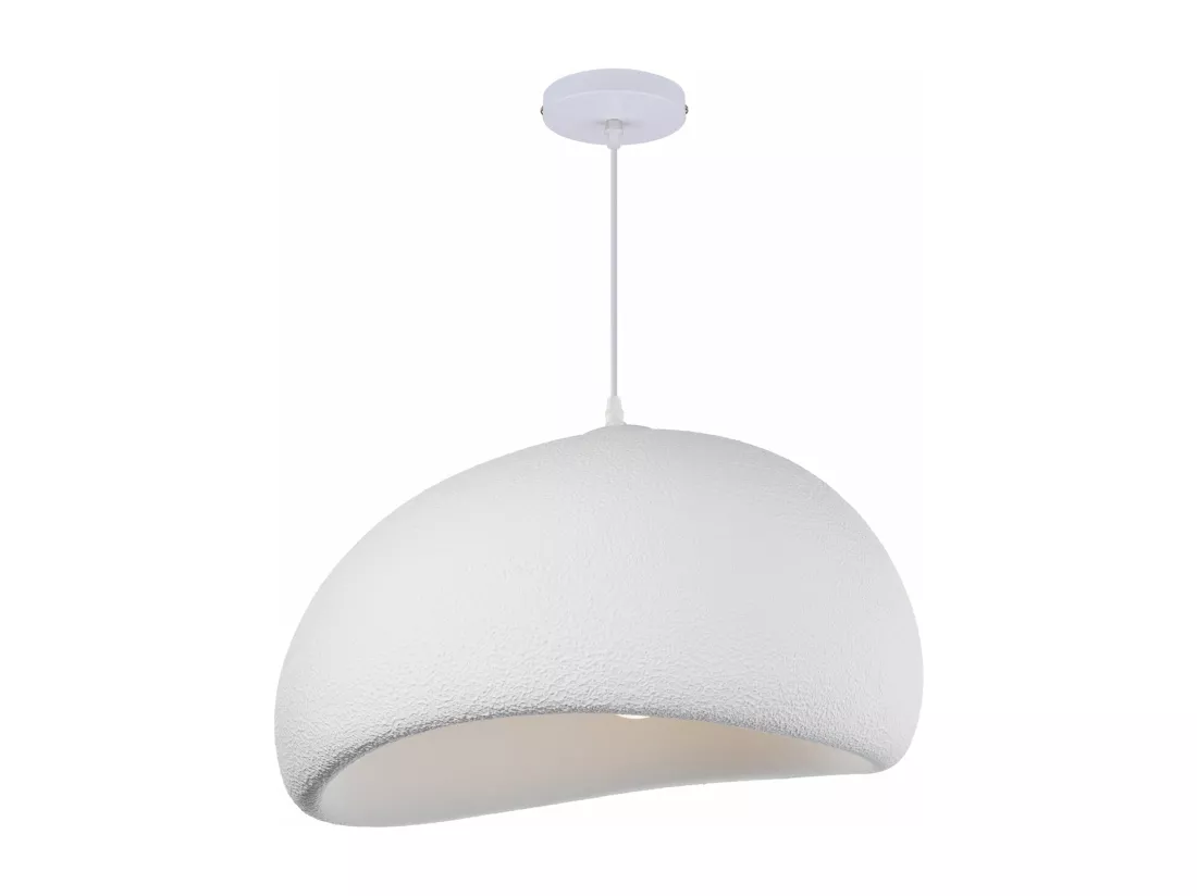 Lustre polyester suspension géométrique scandinave 30x20cm