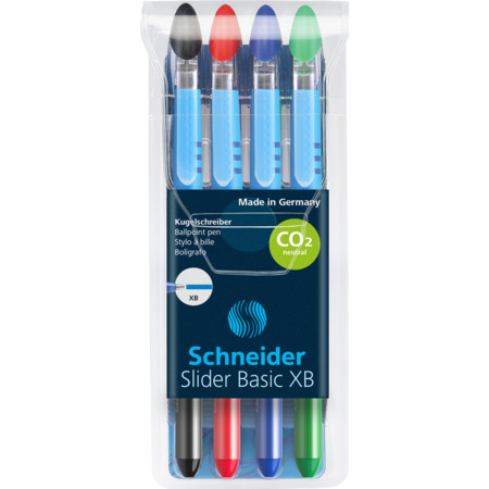 Schneider Slider Basic 4er-Etui Kugelschreiber - XB