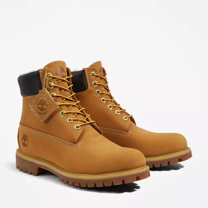 6-inch Boot d'hiver imperméable Timberland Premium pour homme en jaune