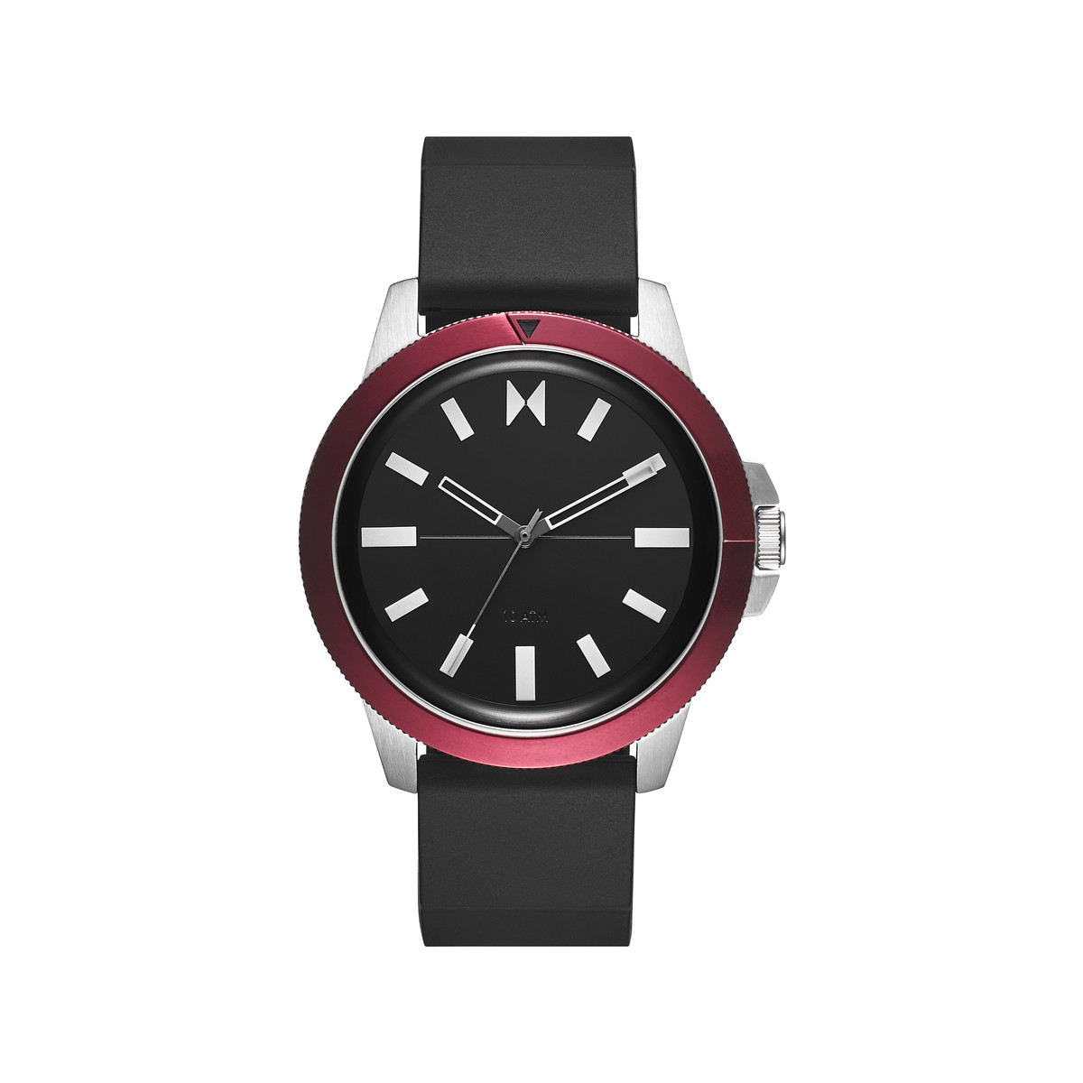 Montre MVMT homme acier silicone noir