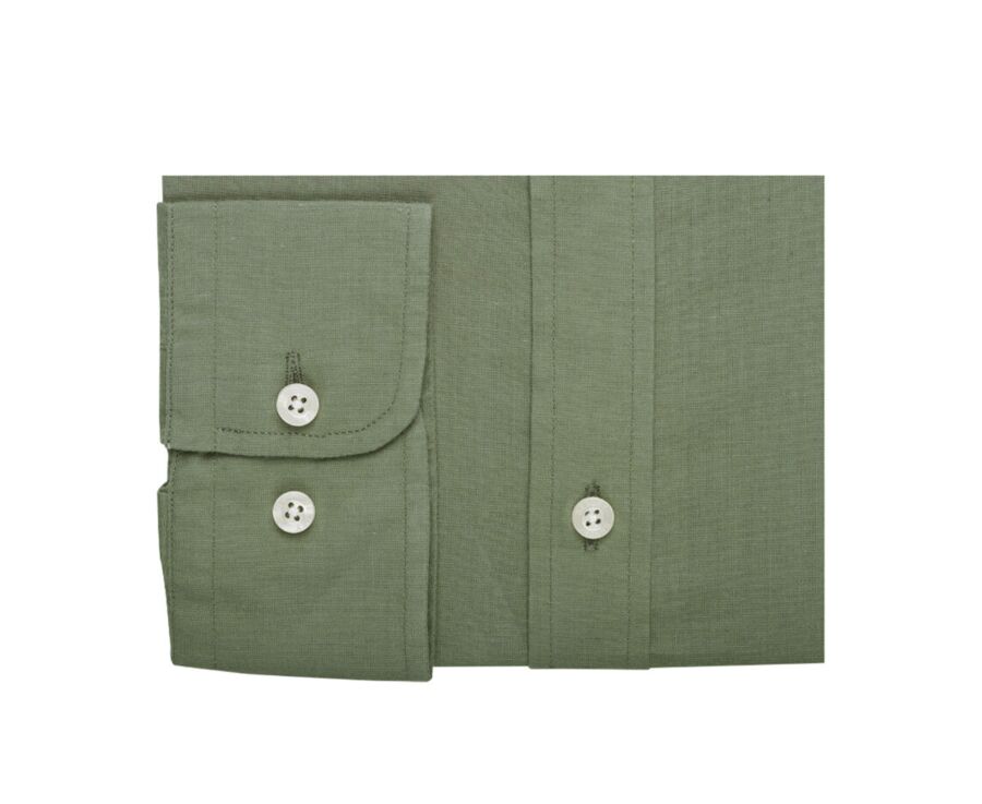 Chemise coton lin Vert Sauge - SILBERT