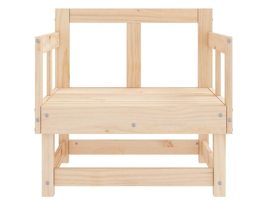 VIDAXL - Fauteuil Chaises de jardin 2 pcs bois massif de pin