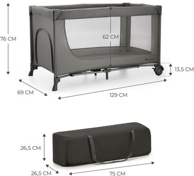 Kinderkraft JOY 2 Reiseseng, Dark Grey