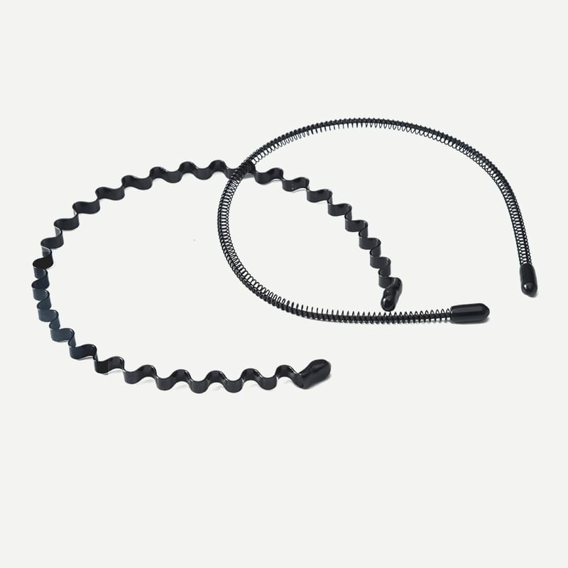 Porcini - Set van 3: Gezichtsreiniger hoofdband van legering (verschillende designs)
