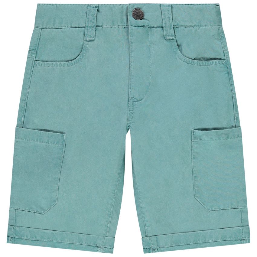 Bermuda en coton uni pour garçon - Vert