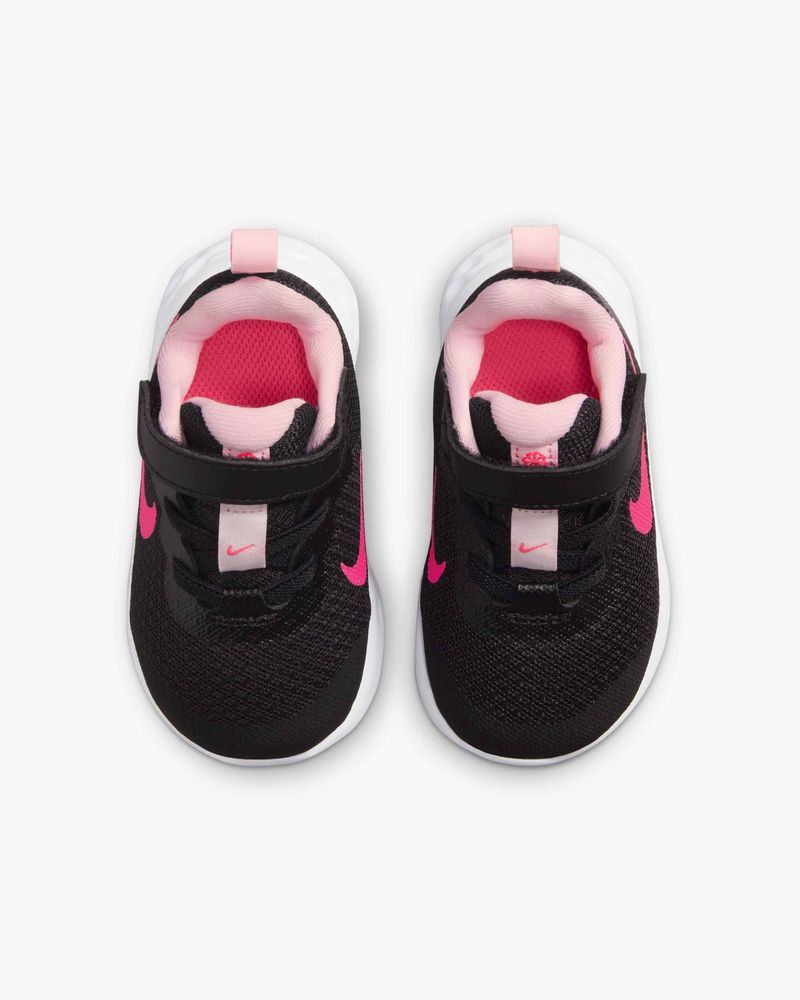 Chaussures Nike Revolution 6 Noir & Rose pour enfant