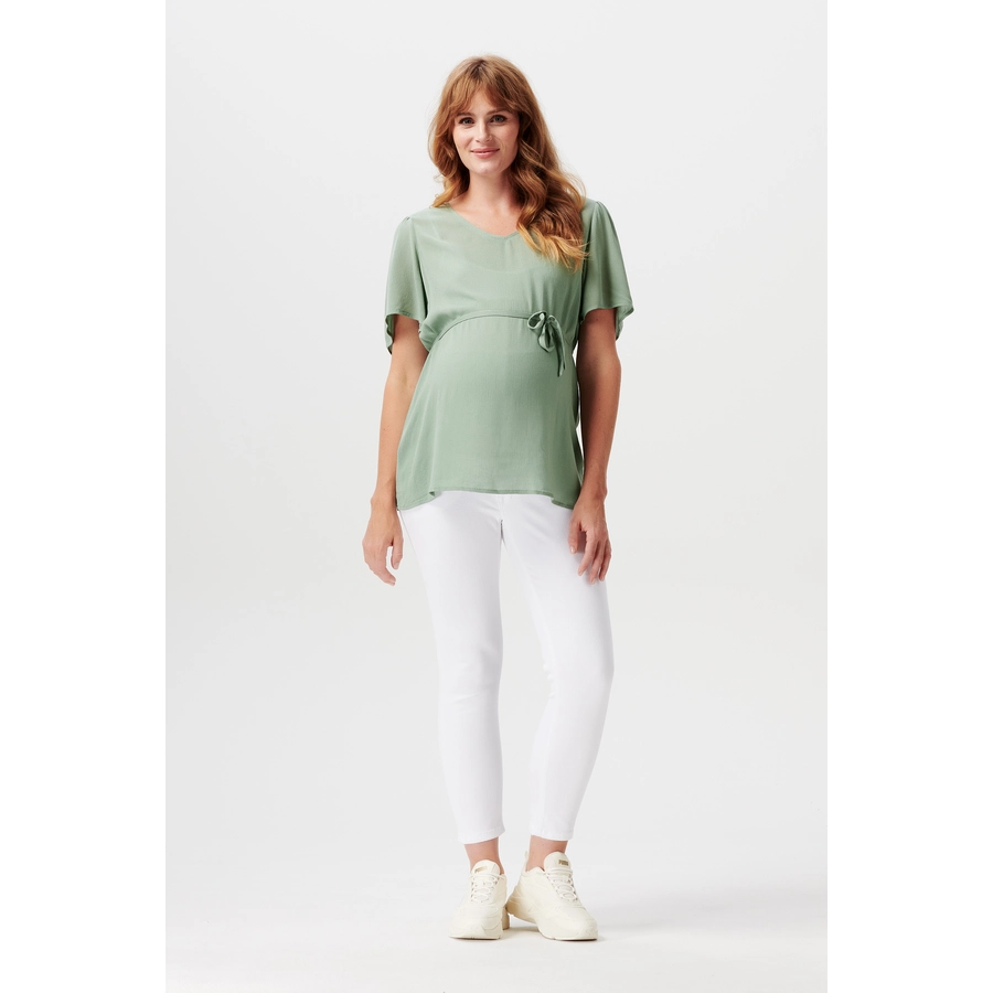 Noppies Slim Umstandsjeans Mila 78 Optical White