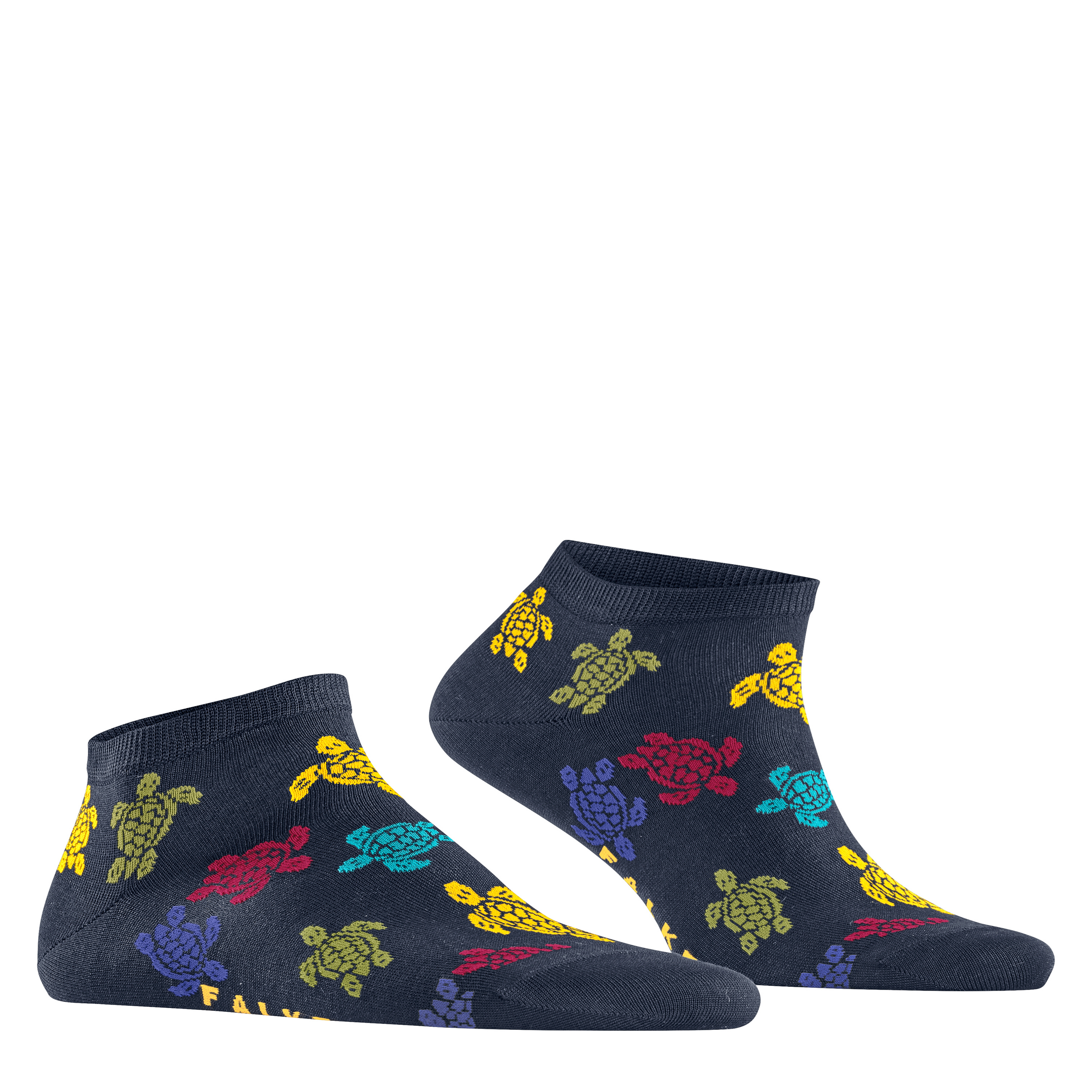 Chaussettes courtes homme Rondes des Tortues Multicolores | Vilebreauin
