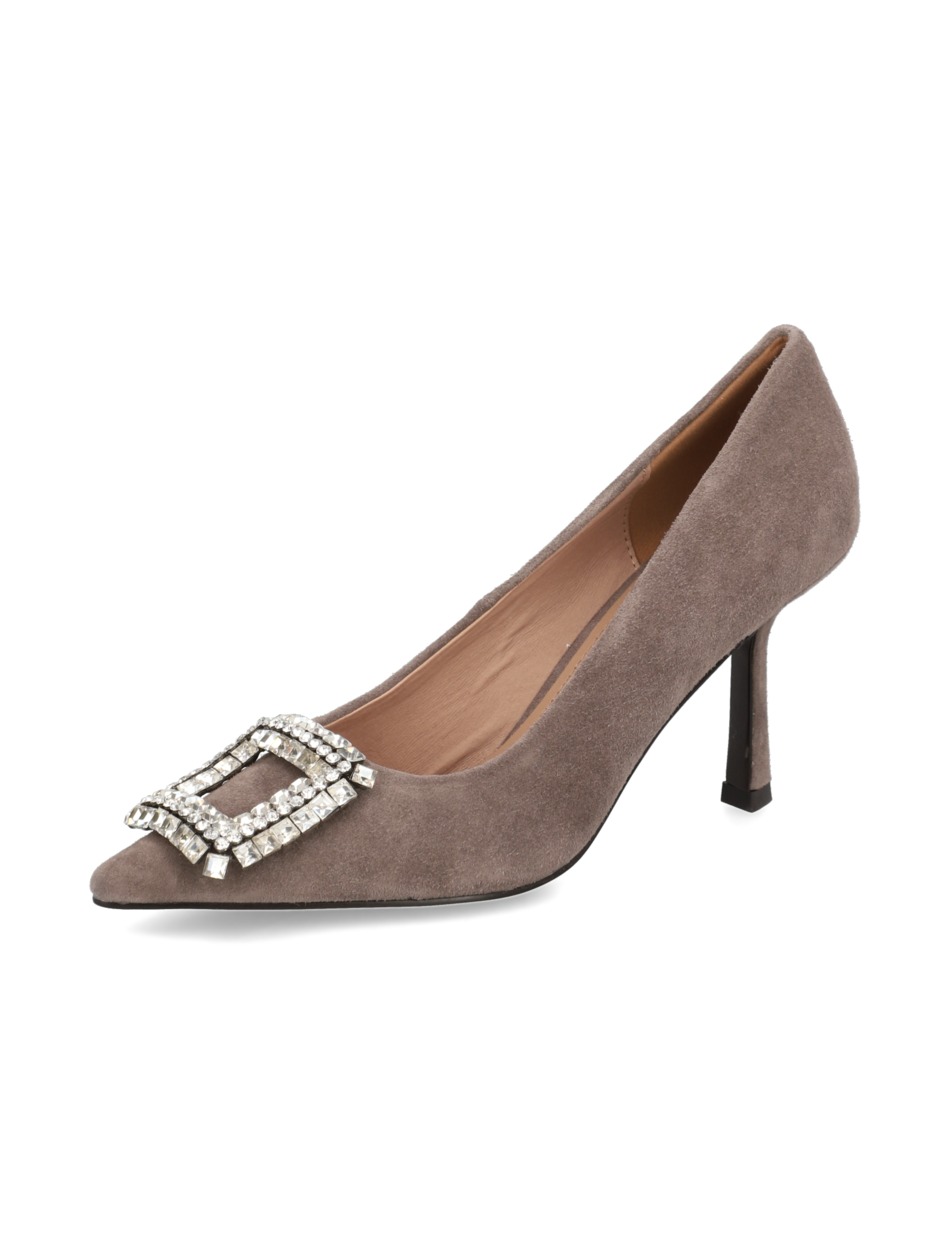 Veloursleder Pumps