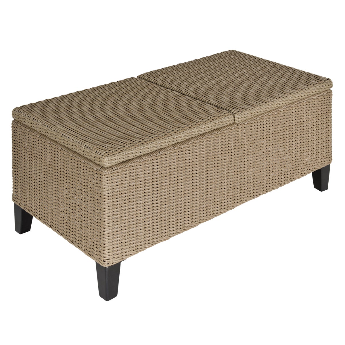 Outsunny bijzettafel, 103L x 50B x 45,5H cm, staal, kaki