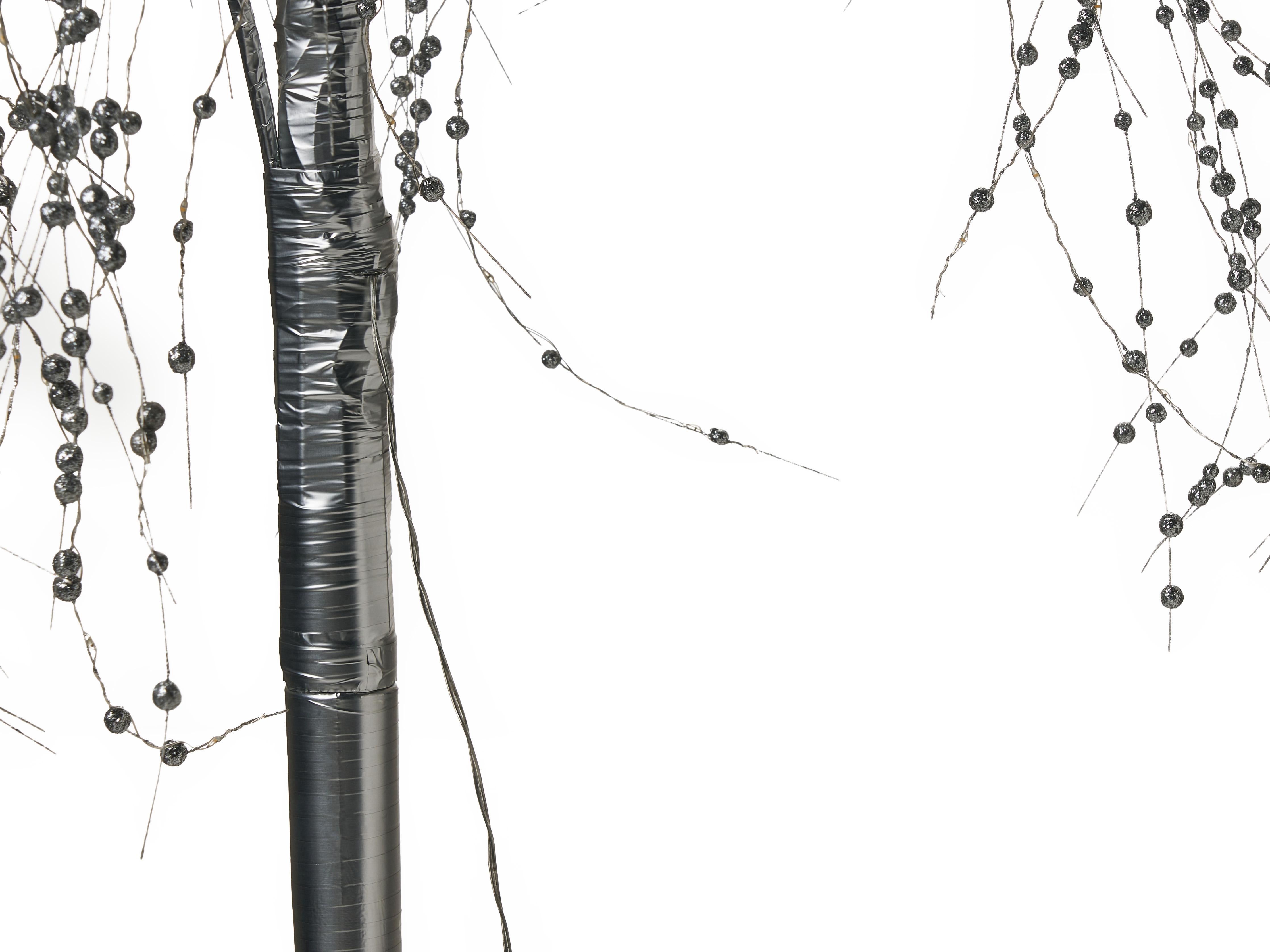 Buitendecoratie LED NILLAKA Boom 145 cm Zilver