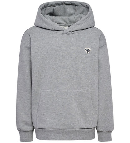 Hummel H?ttetr?je - hmlJr  Loose Hoodie - Grey Melange
