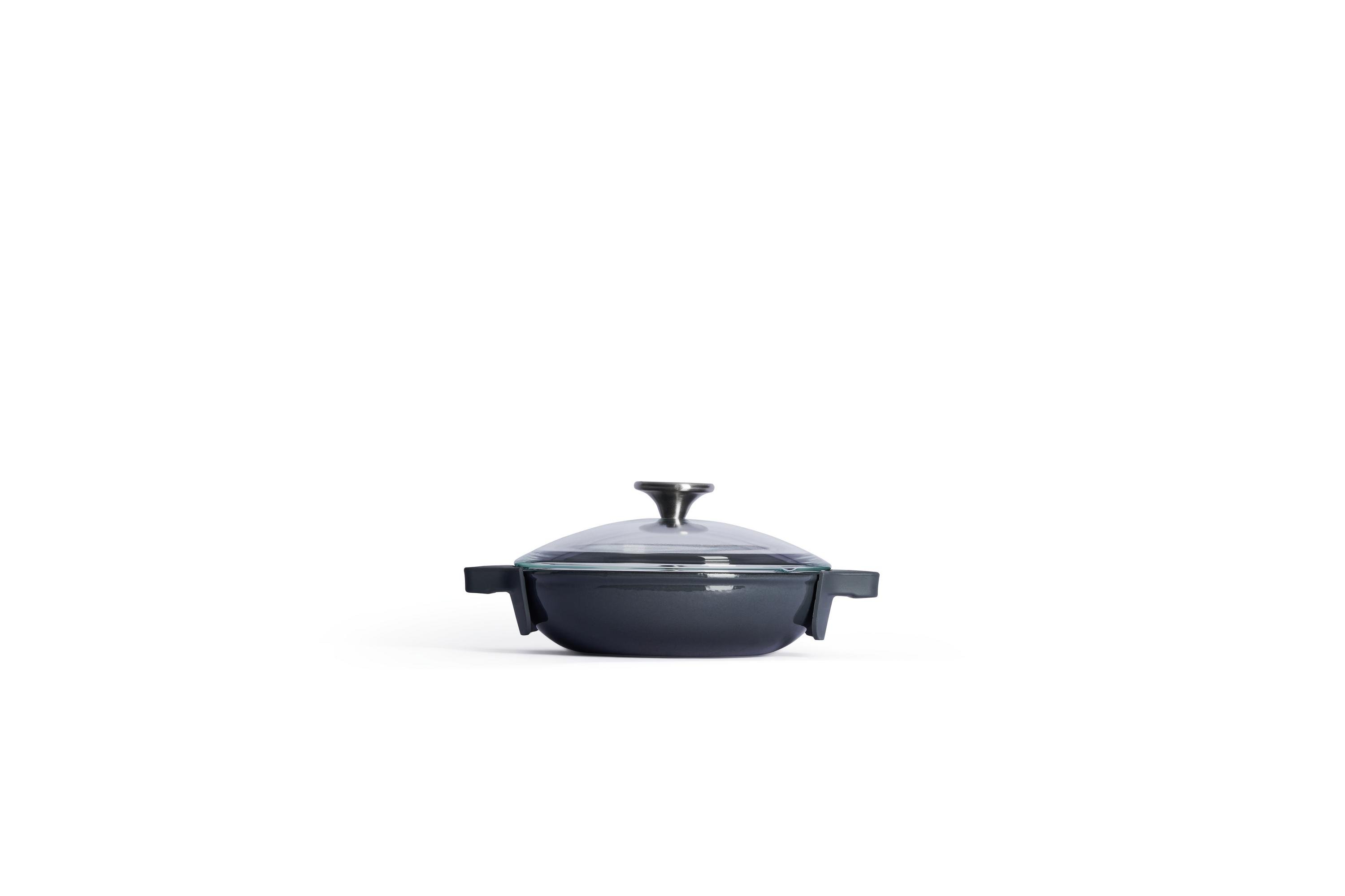 Iron Servierpfanne mit Glasdeckel - Farbe: Carbon Grey