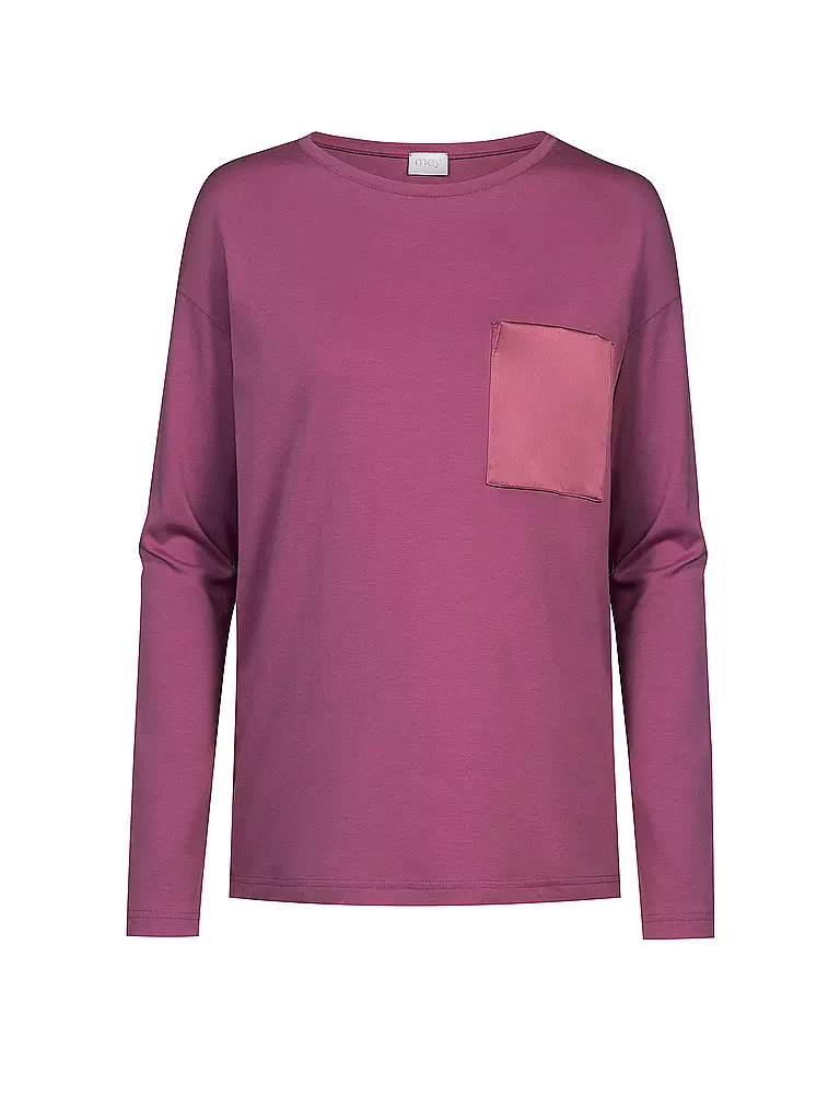 MEY Pyjamashirt  dunkelrot