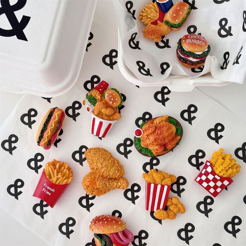 Indus - Fastfood Hars Koelkastmagneet (verschillende ontwerpen) / Set