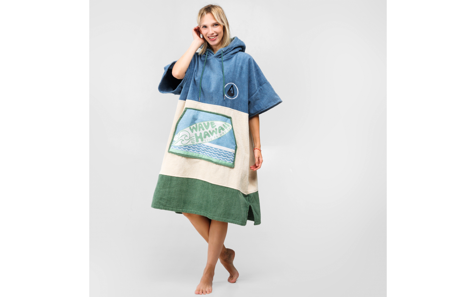 Wave Hawaii Strandponcho Curitiba Unisex L