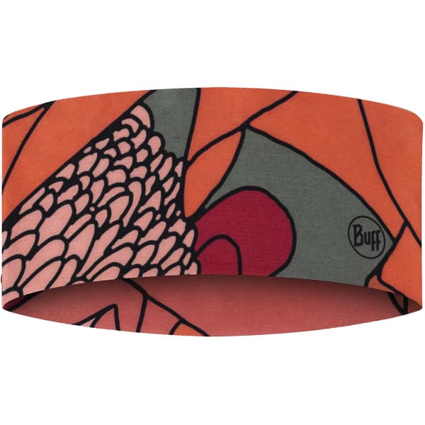 Bandeau cache cou randonnée BUFF COOLNET UV WIDE HEADBAND ARAM AY POPPY