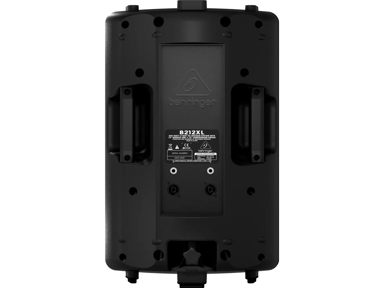 Behringer B212XL, 2-vejs, 200 W, 800 W, 8 ohm (O), 95 dB, 65 - 18000 Hz