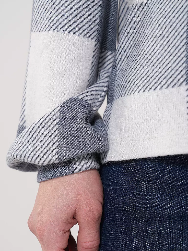 TOM TAILOR Langarmshirt COSY CHECK blau