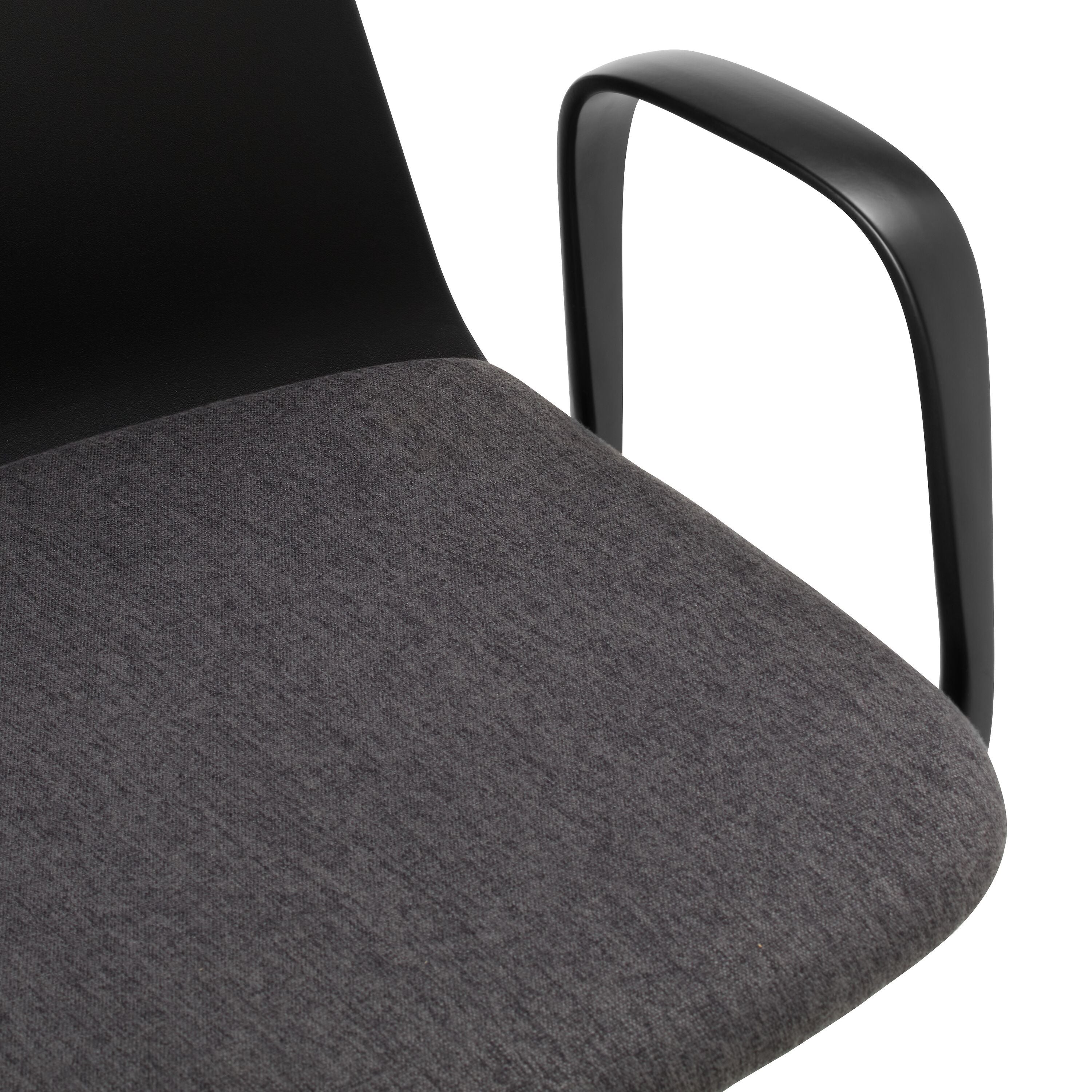 MUSK Bürostuhl - Schwarz / B: 65.5 cm x T: 65.5 cm x H: 84.5 cm