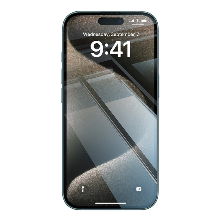 iPhone 15 Pro Gummi Case Hülle mit Panzer Glas Displayschutz Case Friendly   Montagerahmen