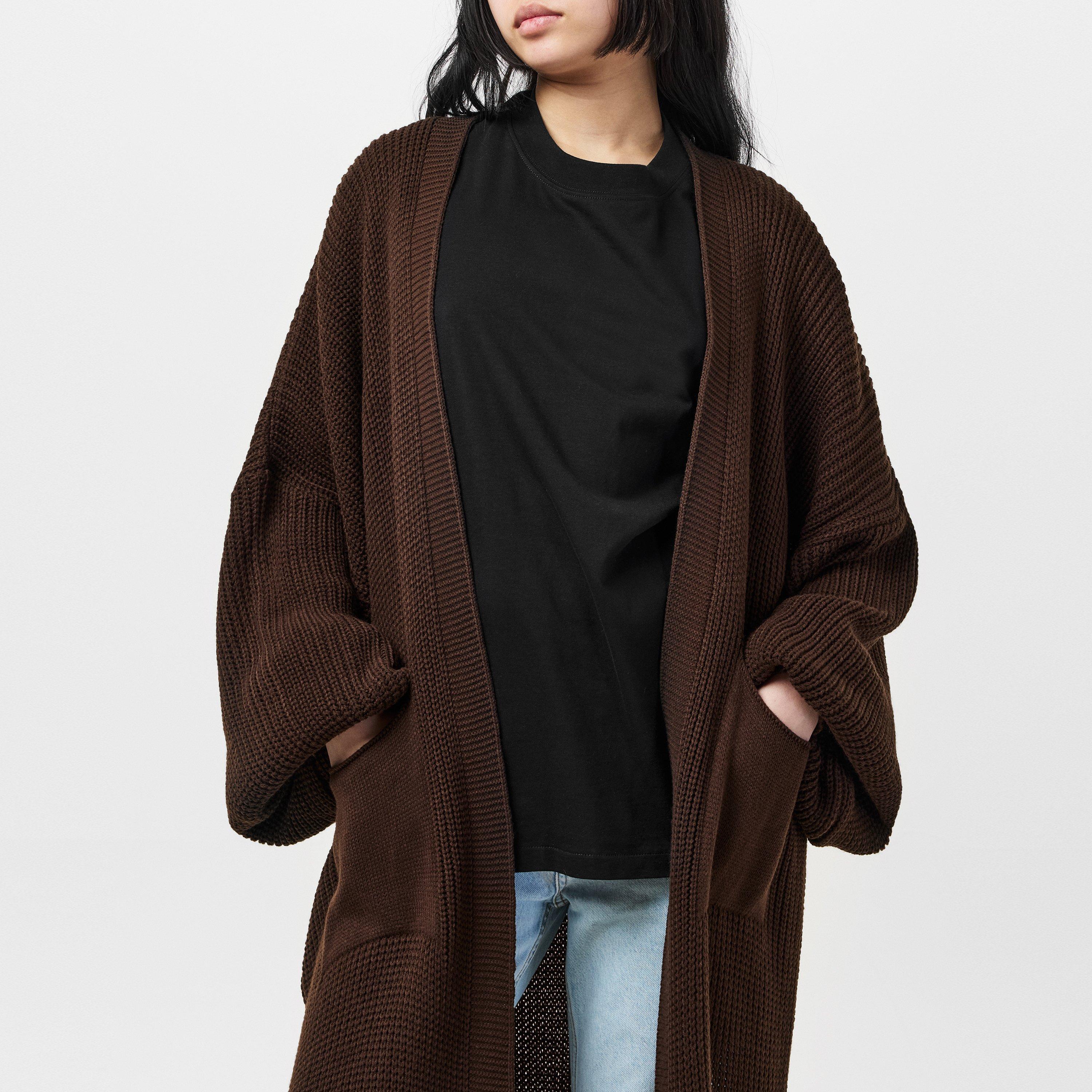 Missy Empire Balloon Sleeve Knitted Cardigan