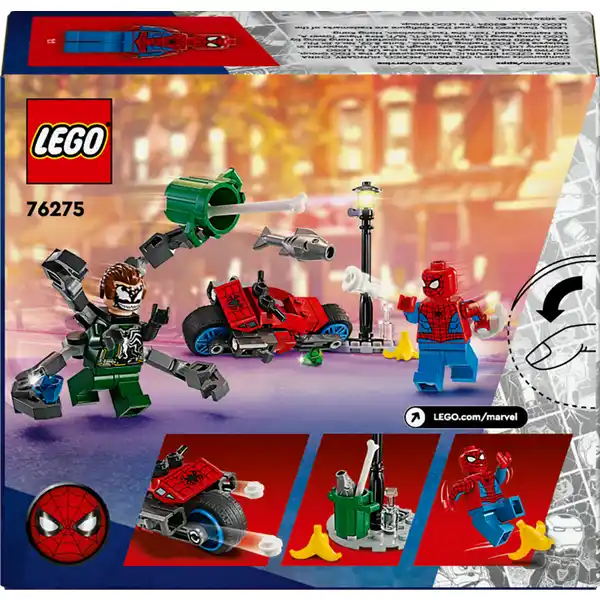 76275 Motorrad-Verfolgungsjagd: Spider-Man vs. Doc Ock